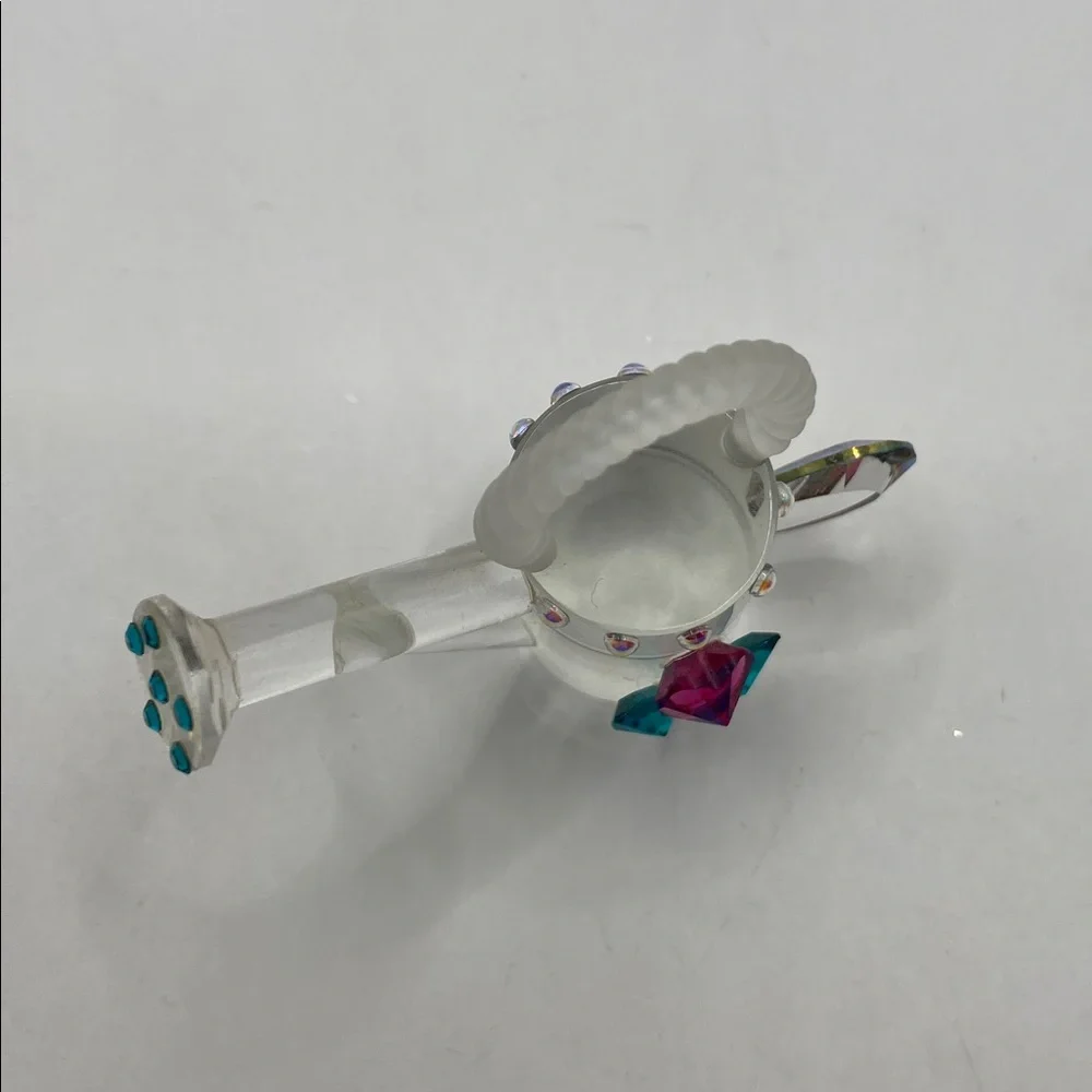 Crystallite Crystal Miniature Crystal Watering Can With Mirror Base